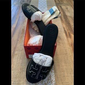 Tory Burch Double T Sport Slide NIB Size 8.5